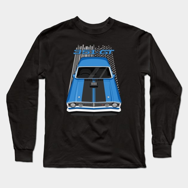 Ford Falcon XY GTHO Phase 3 - Blue Long Sleeve T-Shirt by V8social